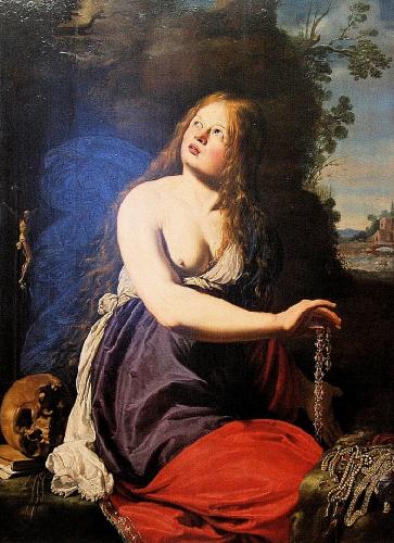 Catharina Van Hemessen Sainte Marie Madeleine renoncant aux richesses de ce monde France oil painting art